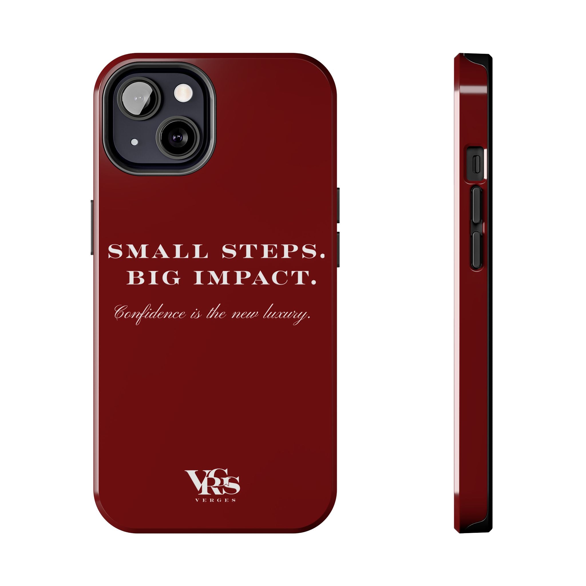 Small Steps. Big Impact. | Cover de Telefono | Confidence is the New Luxury