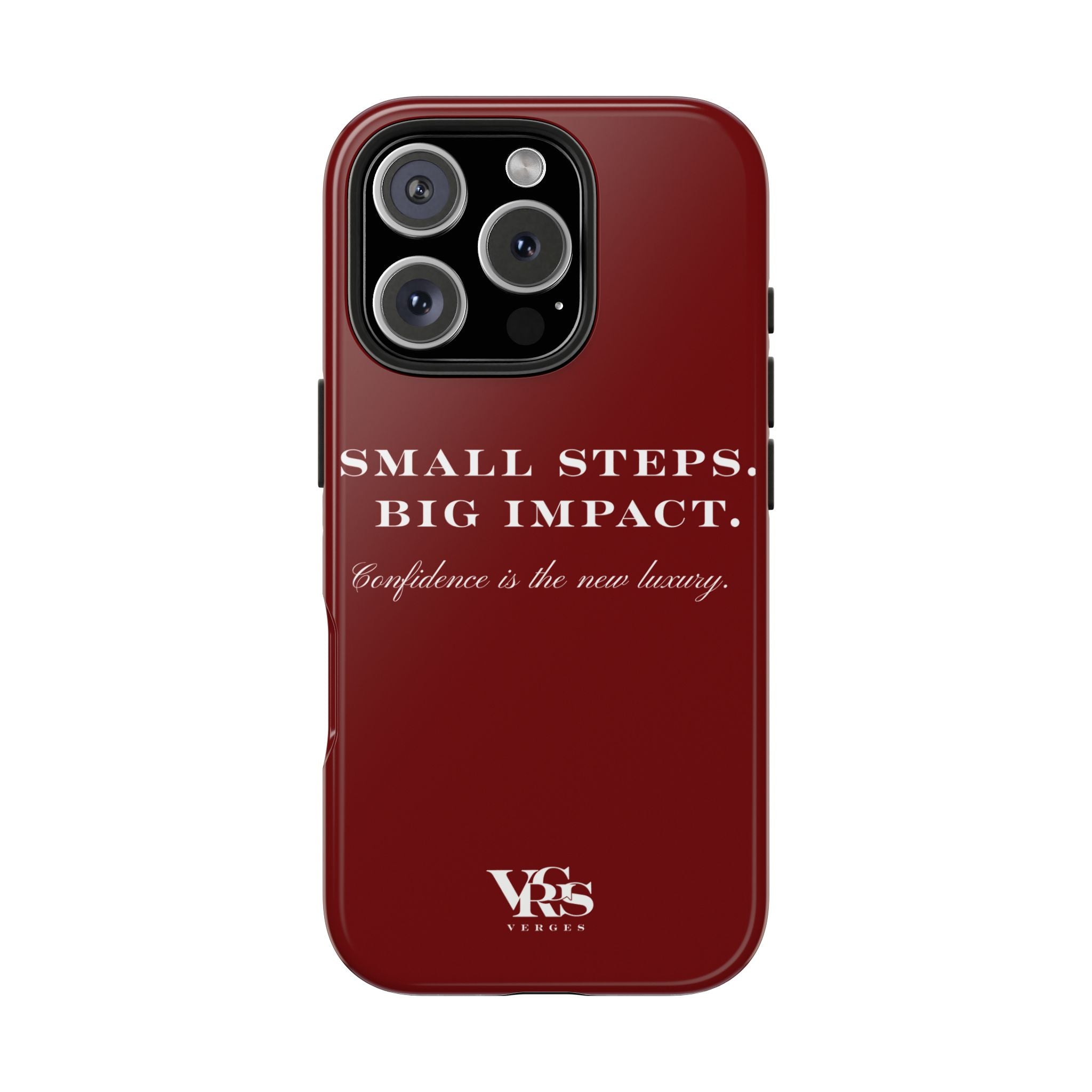 Small Steps. Big Impact. | Cover de Telefono | Confidence is the New Luxury