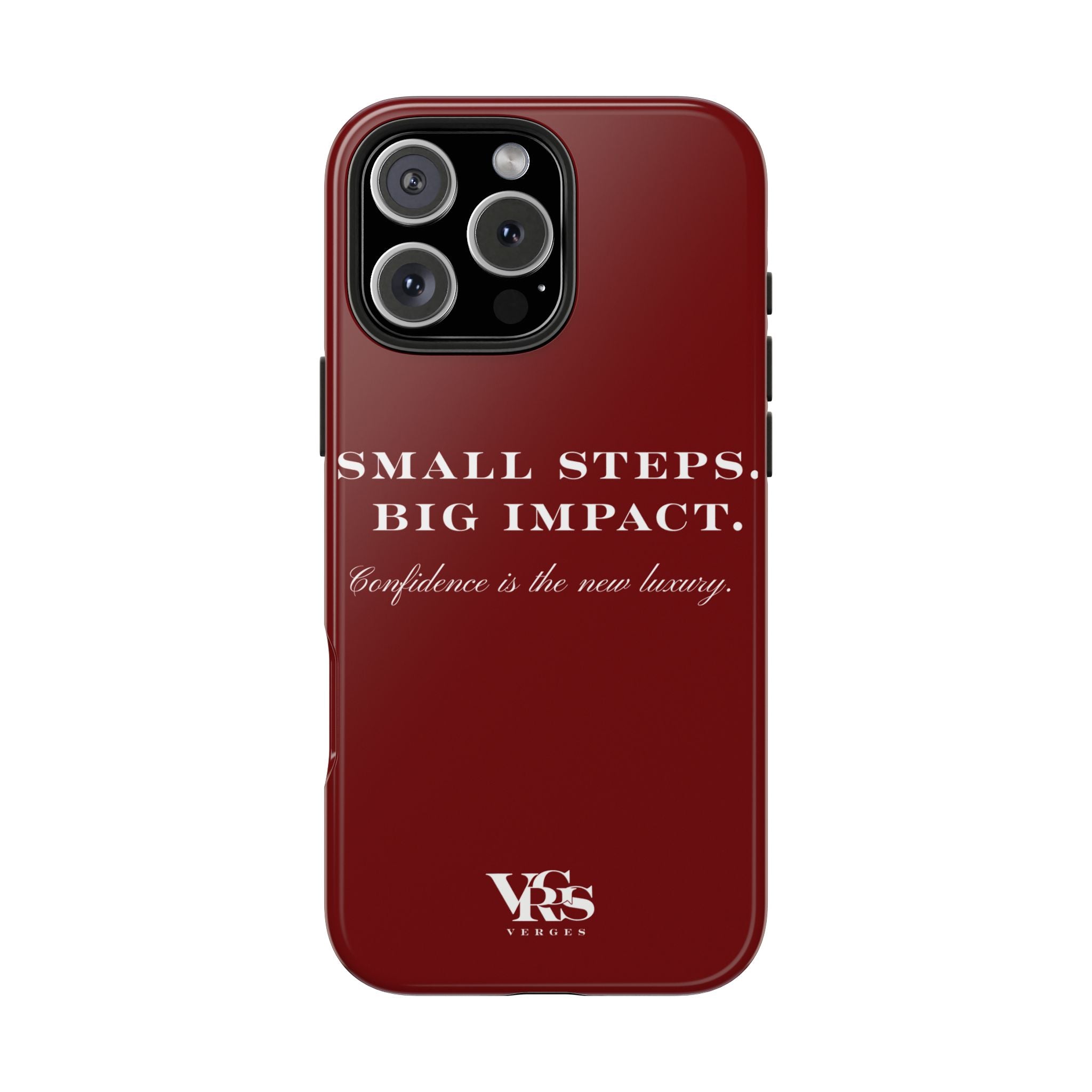 Small Steps. Big Impact. | Cover de Telefono | Confidence is the New Luxury