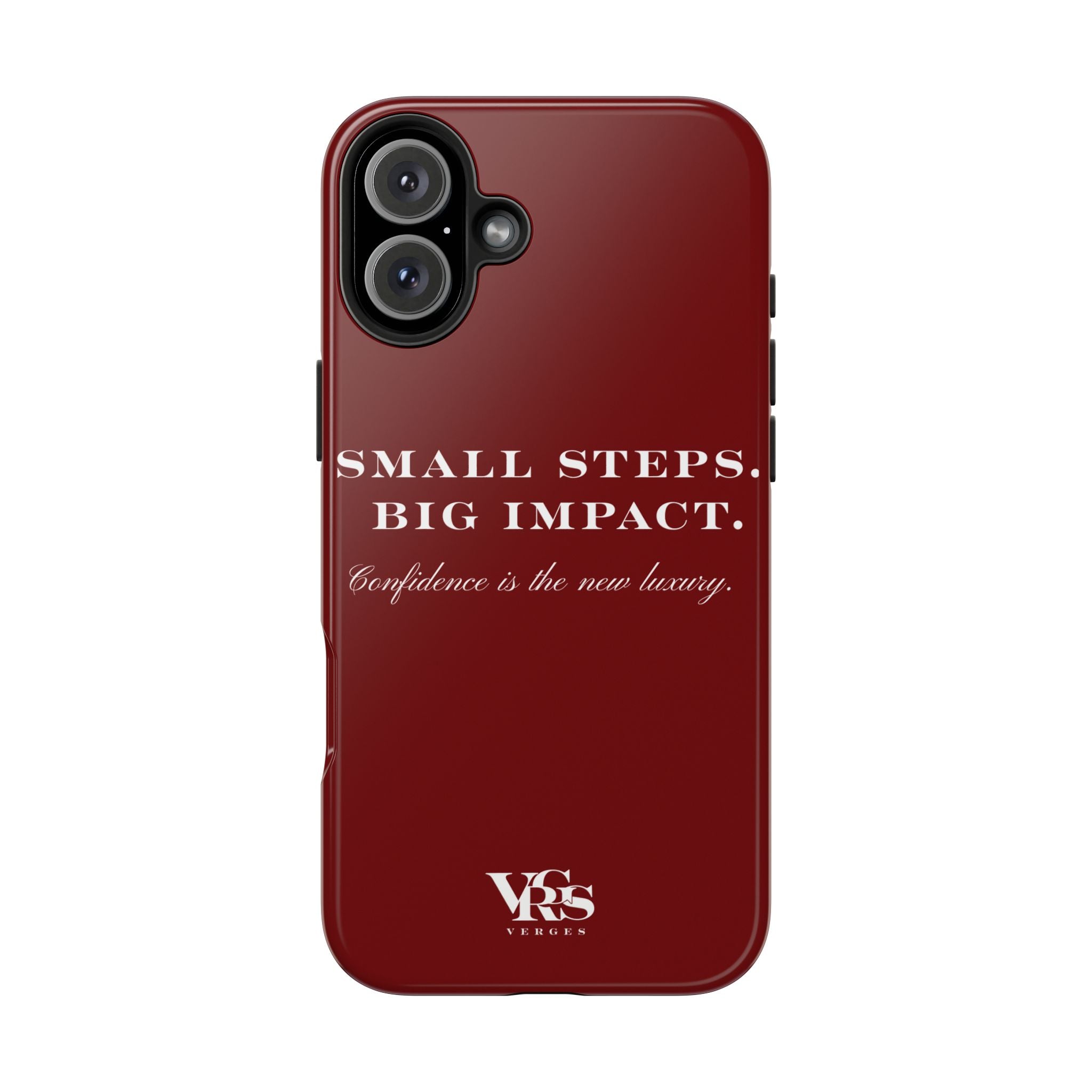 Small Steps. Big Impact. | Cover de Telefono | Confidence is the New Luxury